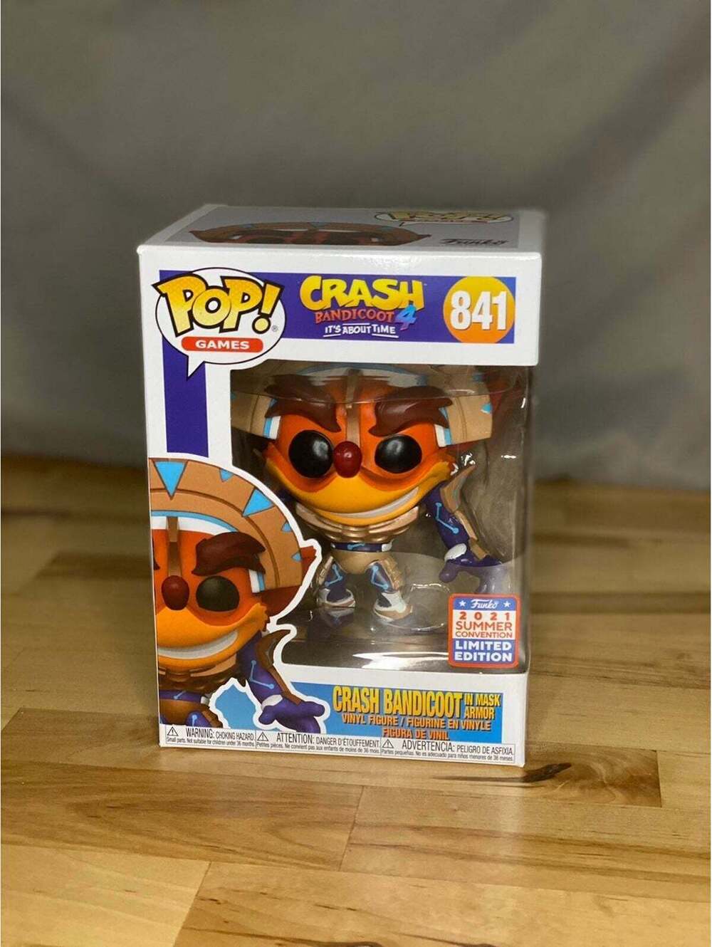 Crash Bandicoot 4 Its About time, Funko Pop! 841 in Mask Armor 2021 Summer